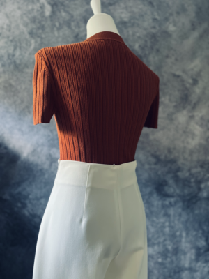 elegante weiße Hose, S – Bild 4