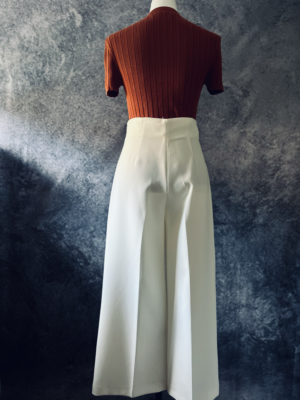 elegante weiße Hose, S – Bild 3