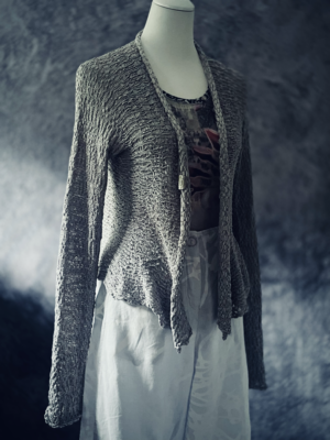 handgefertigte Strickjacke von Esmeralda, S – Bild 5