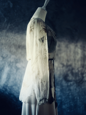 zauberhafte Seidenbluse von Kosmika, S-M – Bild 5