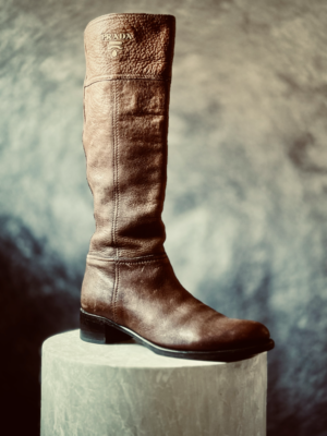 klassischer Stiefel von Prada, 39 – Bild 3
