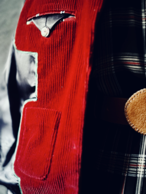 roter Blazer aus weichem Cordsamt von Hilfiger, M – Bild 5