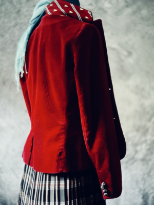 roter Blazer aus weichem Cordsamt von Hilfiger, M – Bild 4